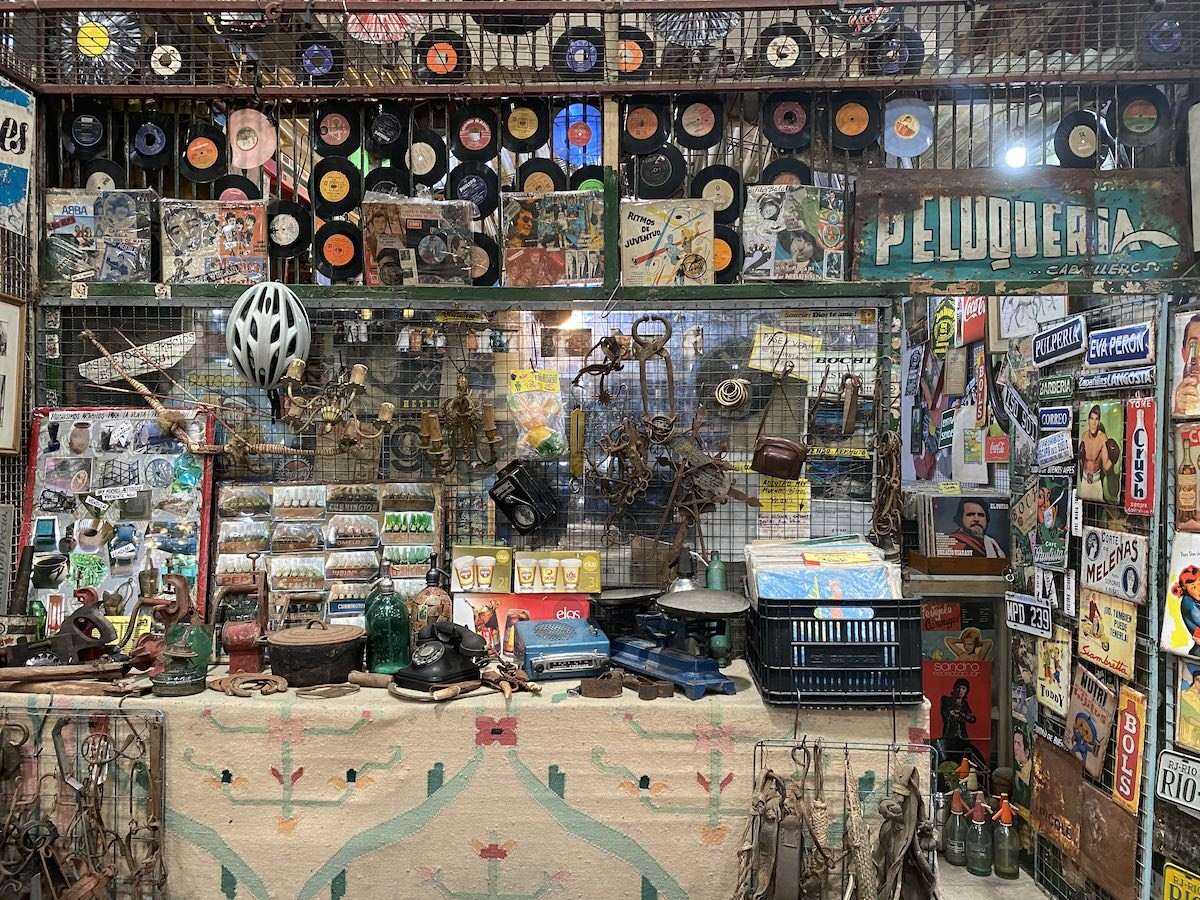 Old school storefront in San Telmo market