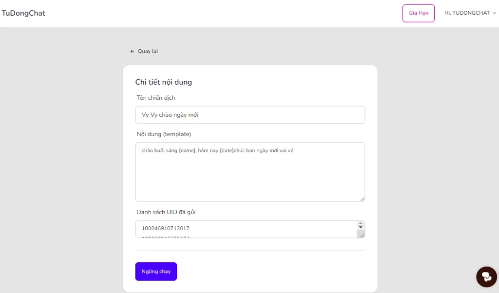 Hướng dẫn gửi tin nhắn hàng loạt trên Fanpage 15 Gửi tin nhắn facebook hàng loạt - Xem thống kê / Truy xuất dữ liệu