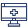 Turnwell Telemedicine A blue outline of a human head with a heart inside, symbolizing Turnwell Telemedicine’s dedication to accessible and compassionate mental health care. The design represents the seamless connection between patients and therapists through virtual services, ensuring support is always within reach.