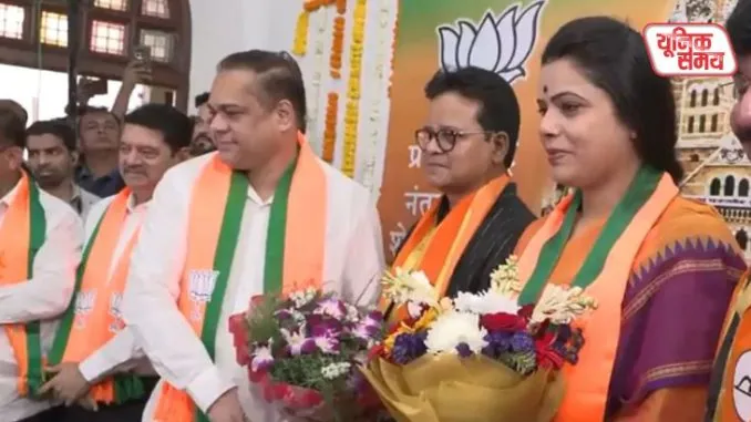 BJP's Ritu Tawade has filed her nomination for the post of Mumbai's new mayor