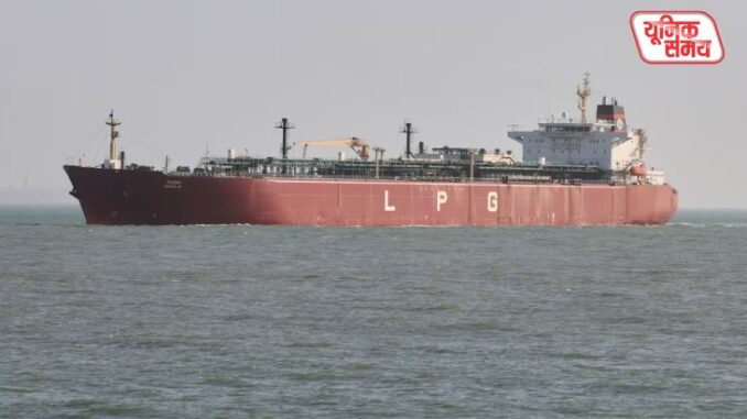 Indian ship 'Nanda Devi' arrives in Gujarat carrying 46,500 tons of LPG