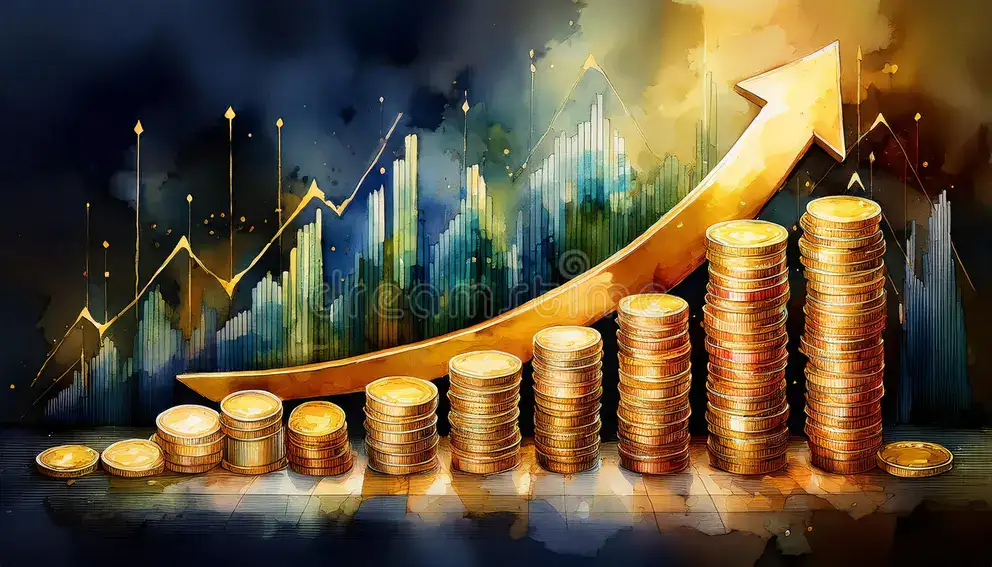 Blockchain and crypto market growth chart