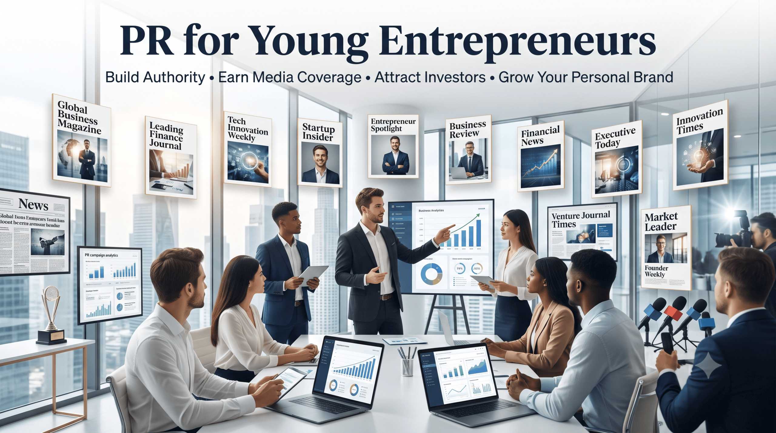 PR for Young Entrepreneurs — build authority, earn media coverage, attract investors, grow your personal brand