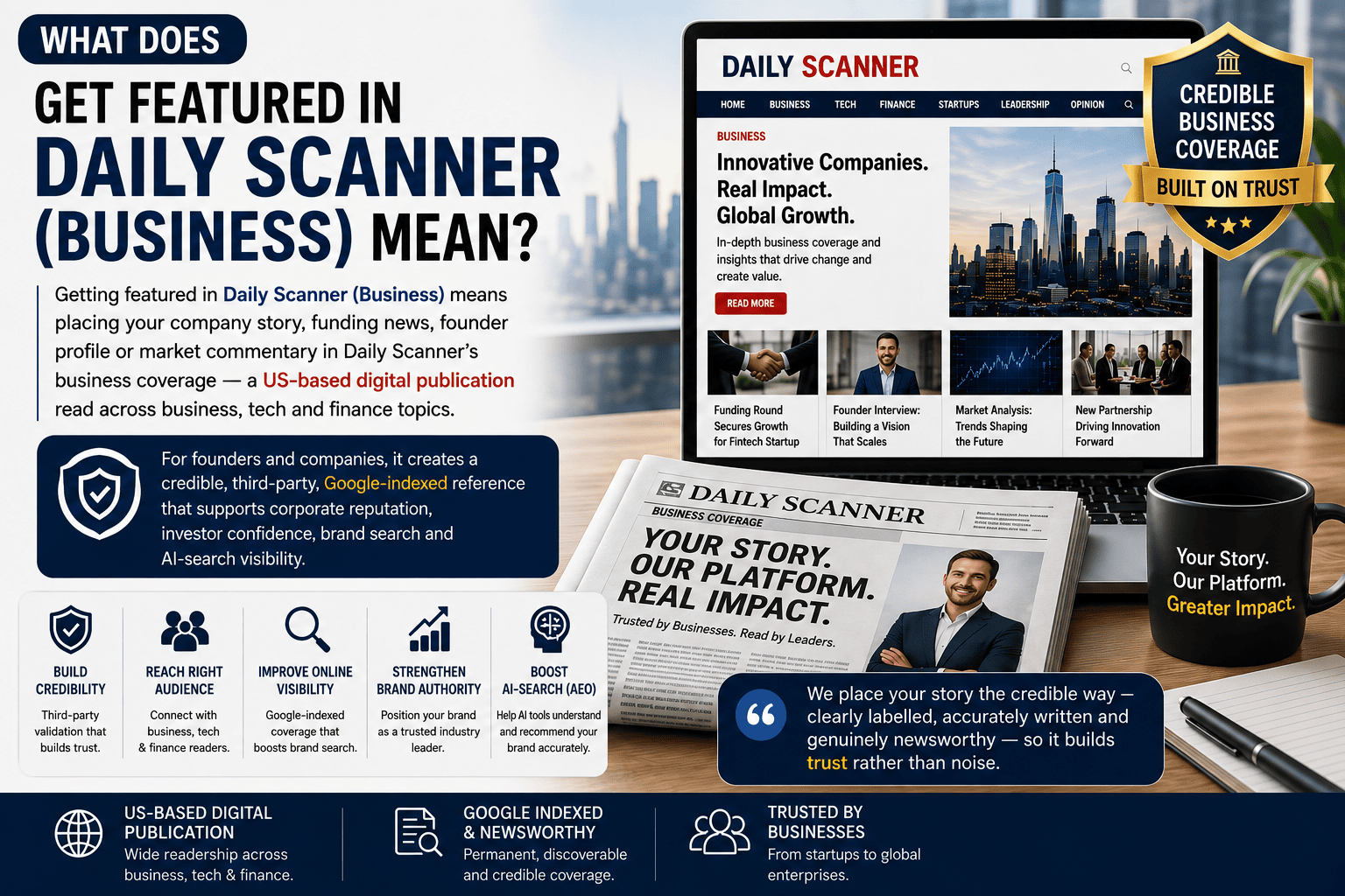 Get Featured in Daily Scanner – Business | UnitedPress 9 What does get featured in Daily Scanner Business mean — infographic