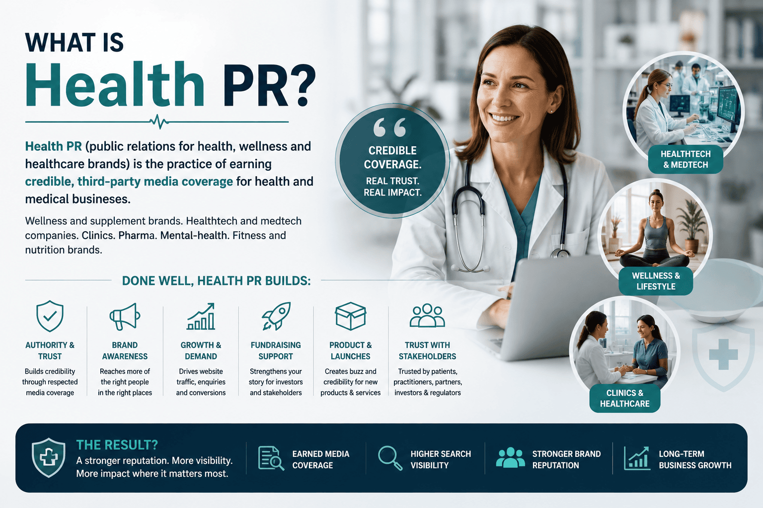 Health PR Agency UK 9 What is Health PR — infographic