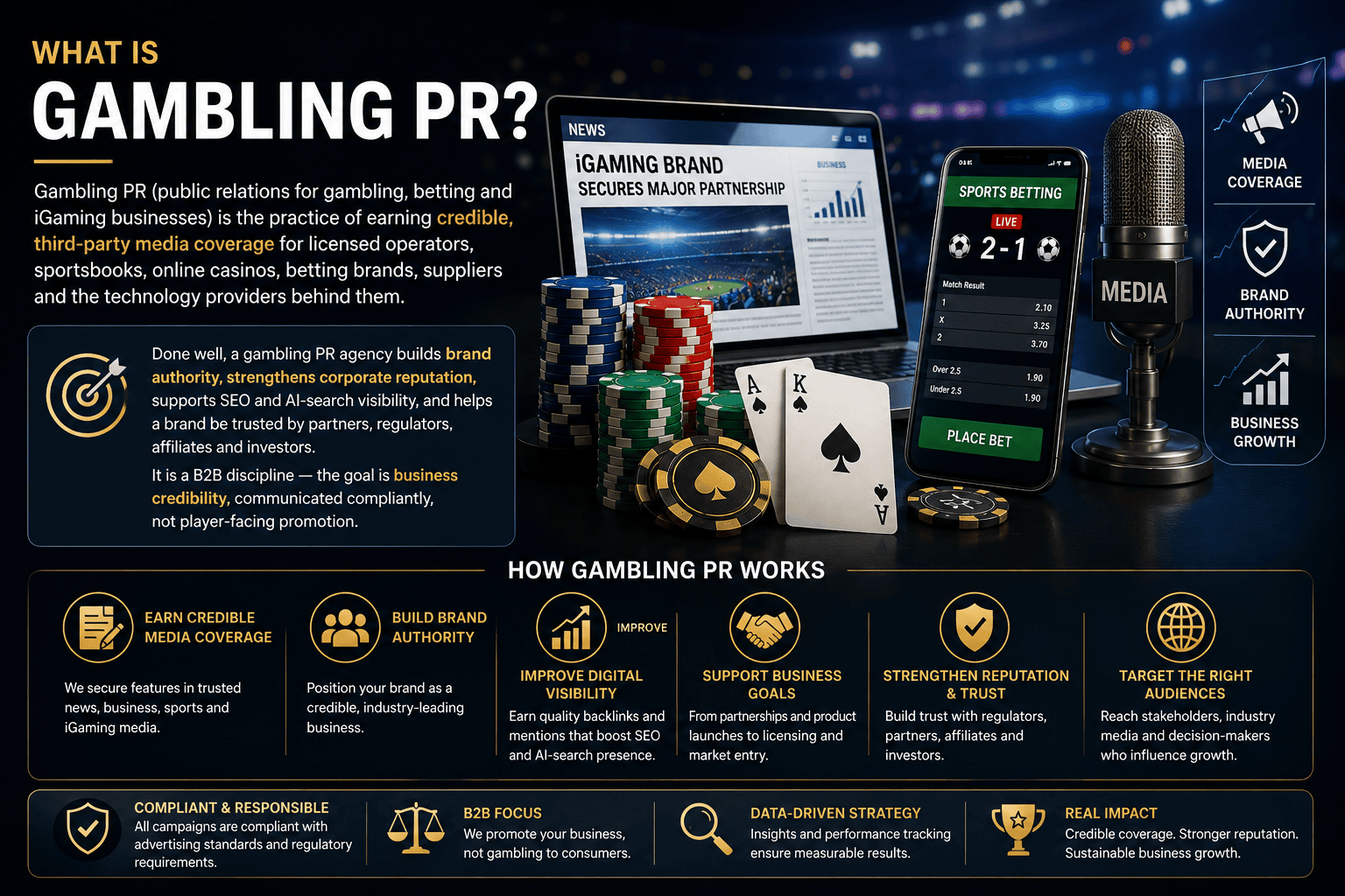 Gambling PR Agency UK 9 What is Gambling PR — infographic