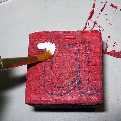 start painting design red
