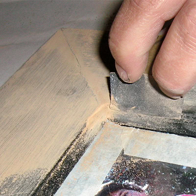 sanding woodfiller