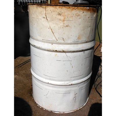 used metal drum