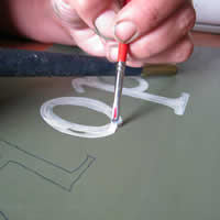 wood hope letter painting