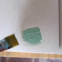 wood paint dgreen