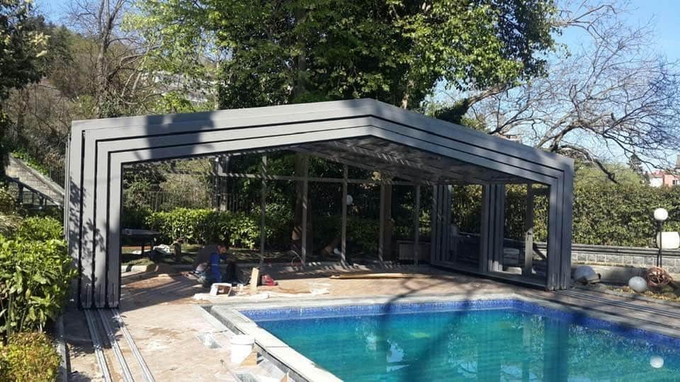 3 Açı Havuz Kapatma Modeli