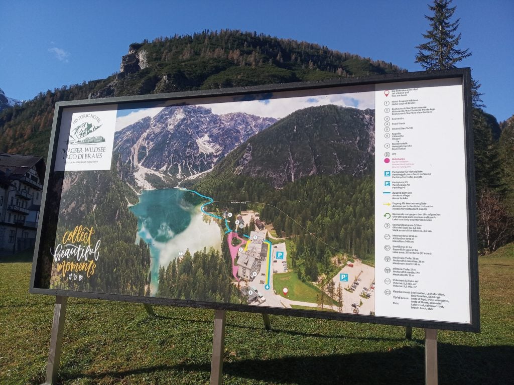Mapa del lago