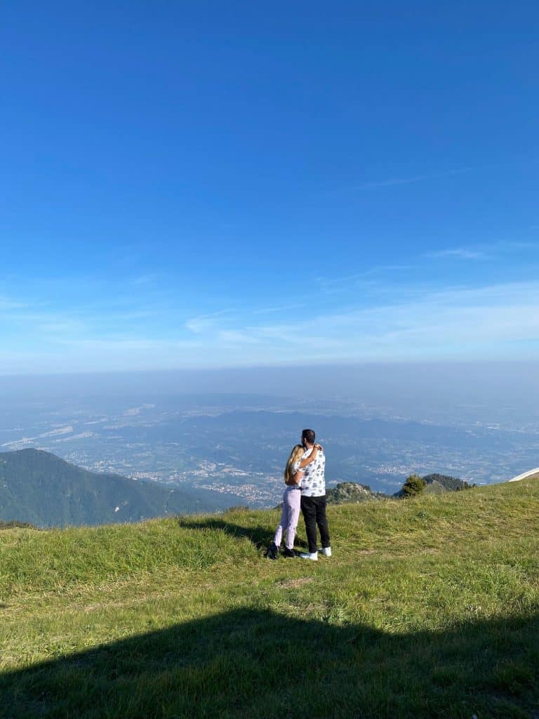vista panoramica del Sacrario militar de Monte Grappa
