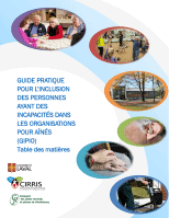 Couverture du Guide pratique pour l’inclusion des aînés ayant des incapacités dans les milieux d’aînés