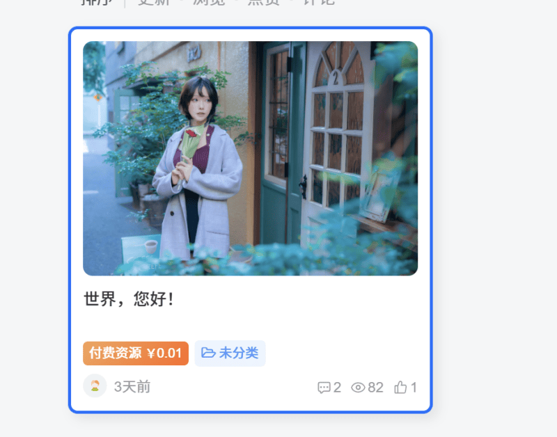 子比主题 – 鼠标悬停边框美化-阿呆日记