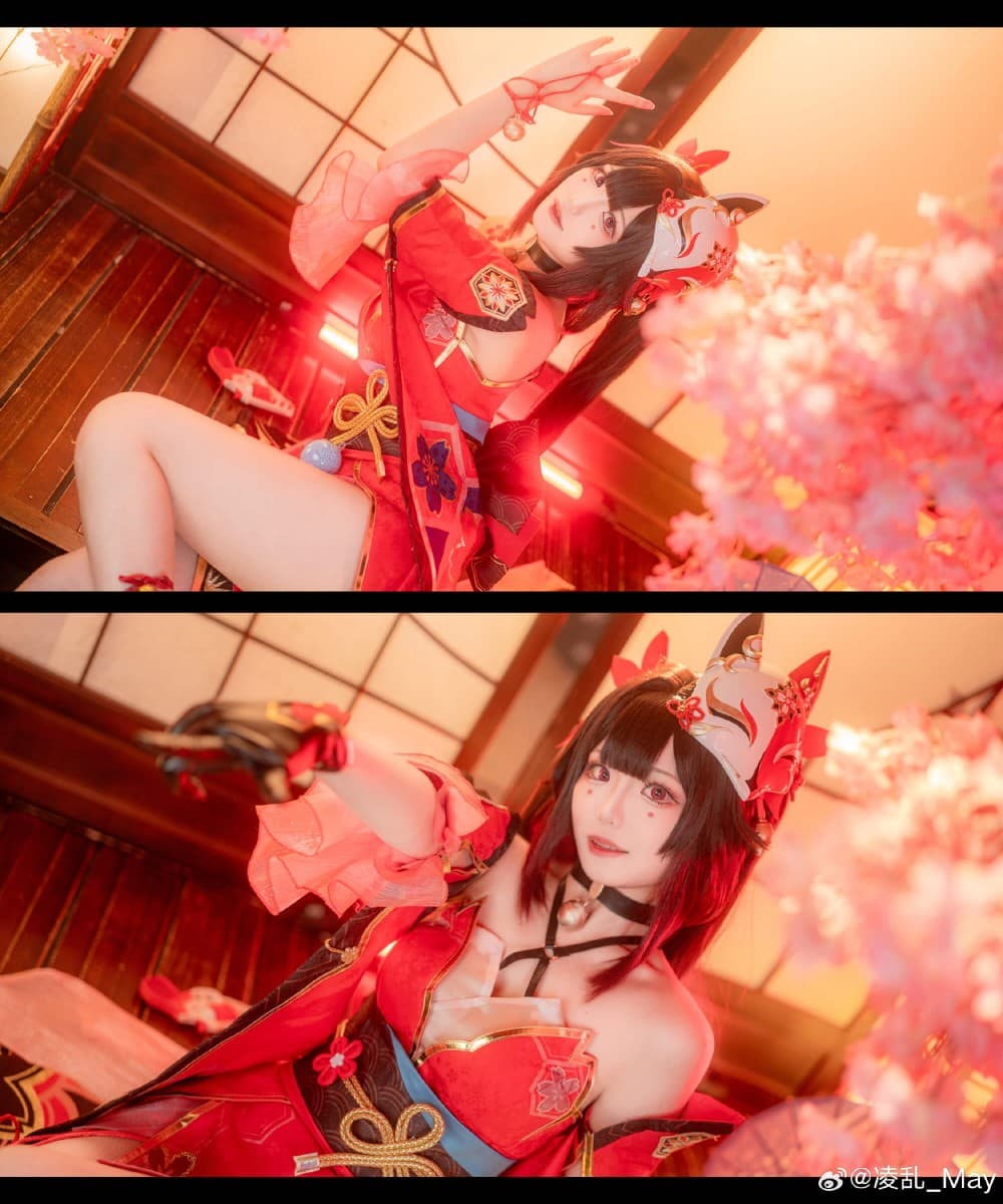 COSPLAY 不要发愣嘛~亲爱的，你要找的花火在~这~里~哦~ 崩坏：星穹铁道 花火@凌乱_May