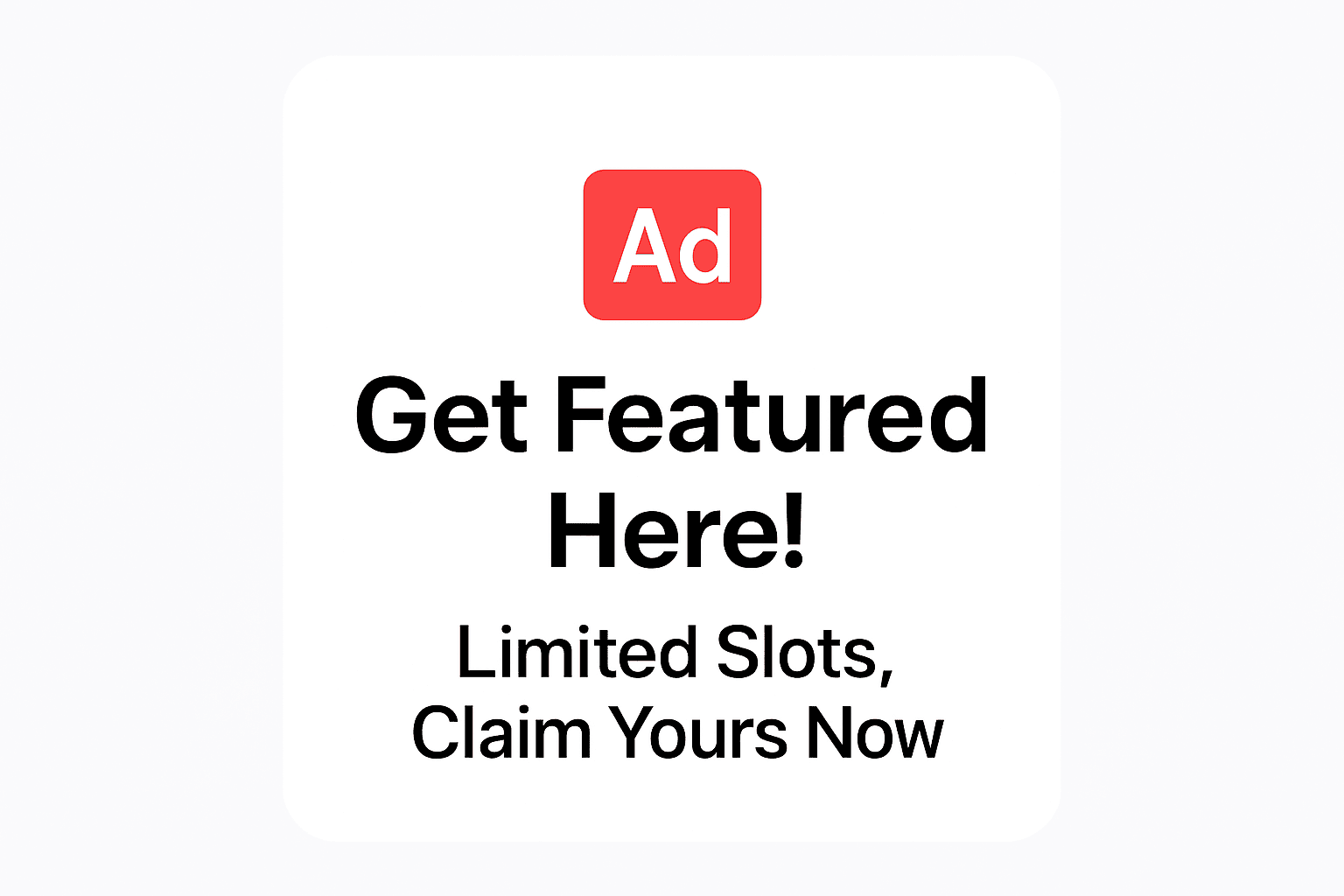 Claim This Featured Spot