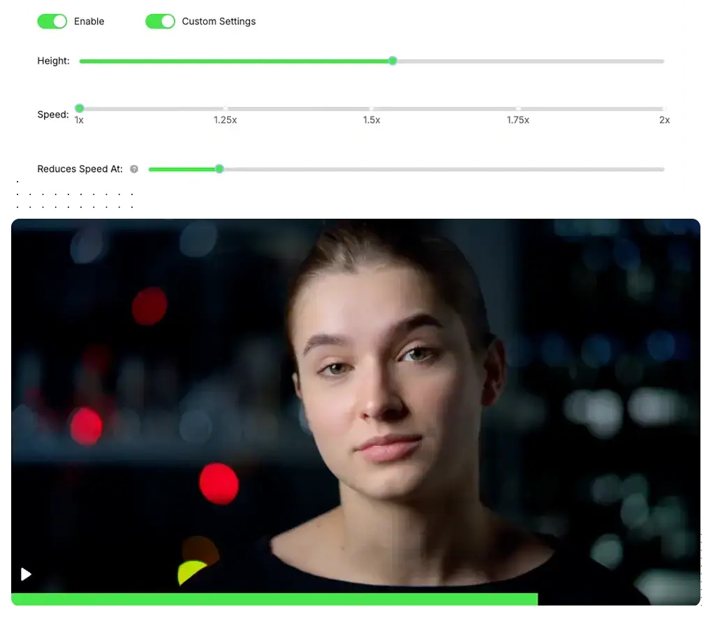 Dynamic Progress Bar feature