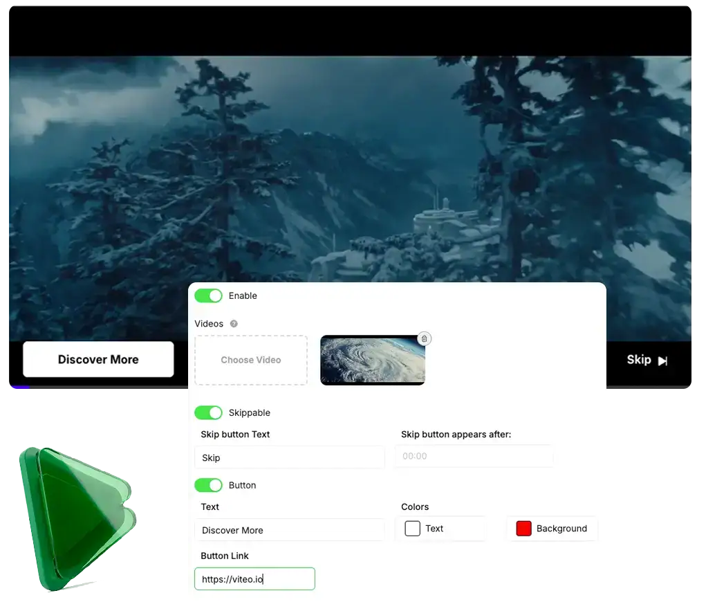 Custom Ads feature
