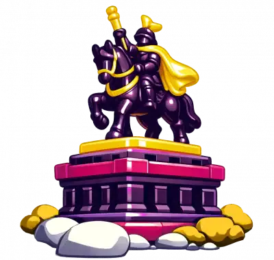 KI-Illustration Reiterdenkmal Koblenz