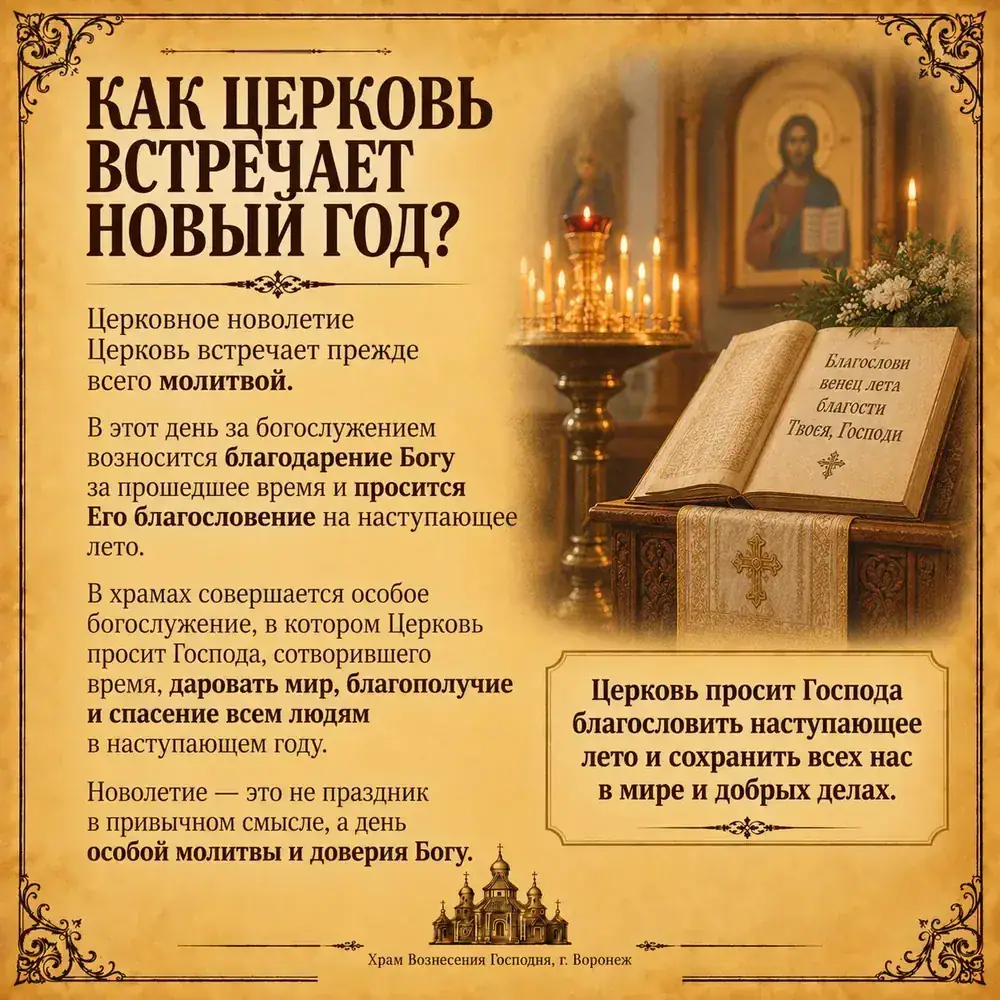 Как Церковь встречает Новый год?