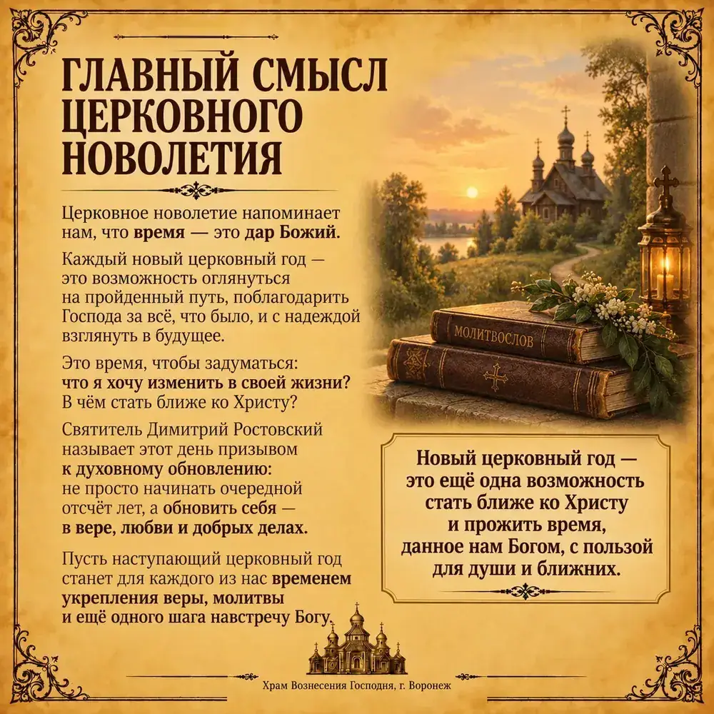 Главный смысл церковного новолетия