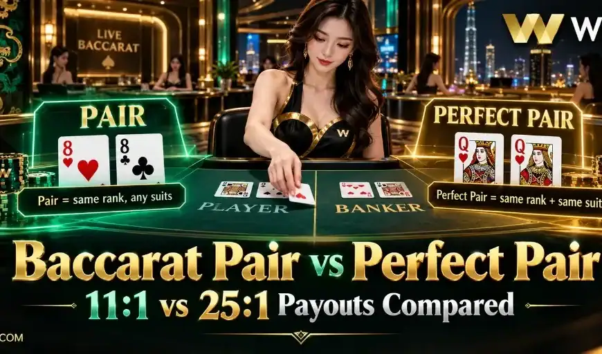 baccarat pair vs perfect pair