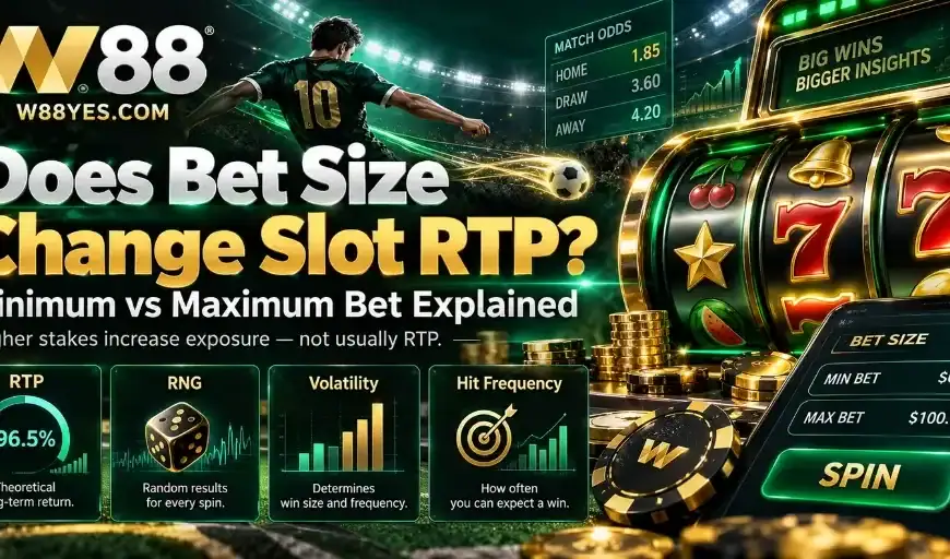 Does bet size affect slot RTP