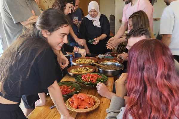 Surf camp dinner Morocco