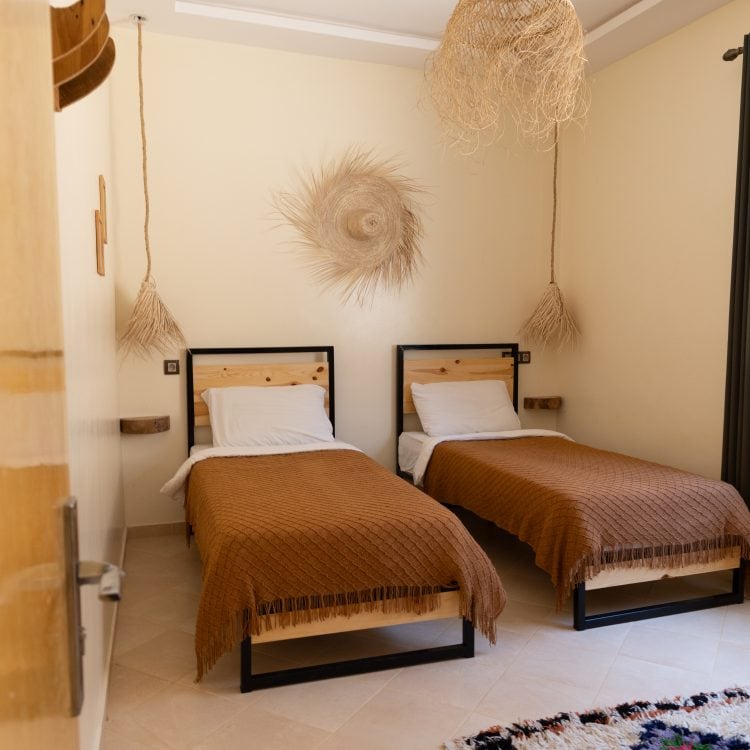 Room hostel surf camp morocco