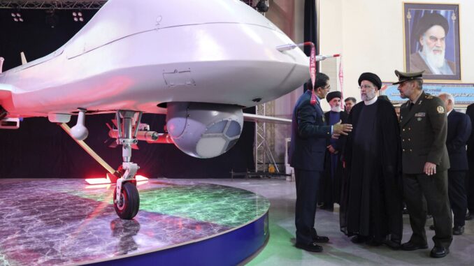 Iran unveils armed drone resembling America’s Reaper…