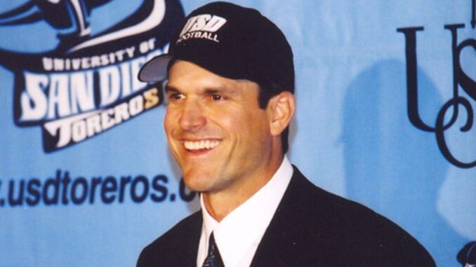 Power cleans in khakis, heartbreak at Hooters and a team on the rise: Jim Harbaugh’s first year as a head coach