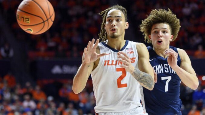 Ben Humrichous scores 21 points, No. 13 Illinois routs Penn State 91-52