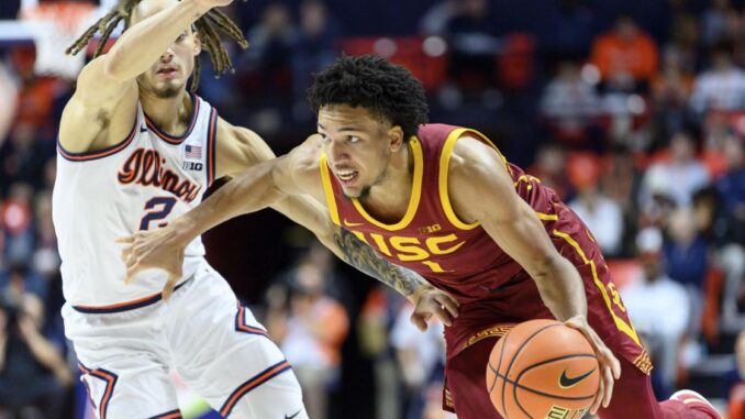 Desmond Claude scores 31 to lead Southern California over No. 13 Illinois 82-72