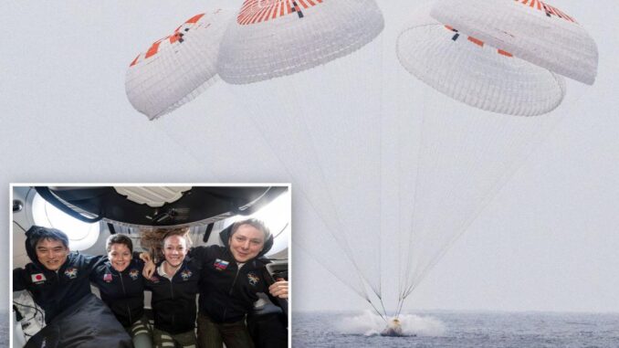 SpaceX astronauts return to Earth after relieving stuck Boeing pilots from International Space Station