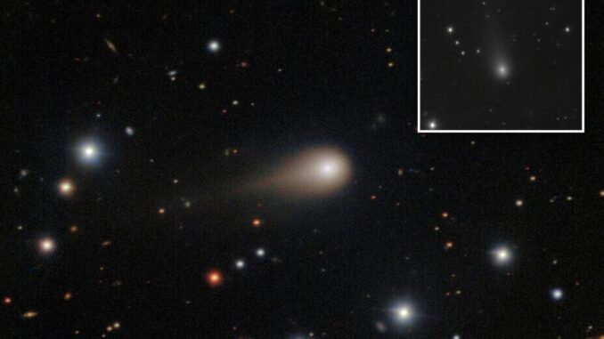 Incredible photos from telescope show increasingly active comet’s growing tail