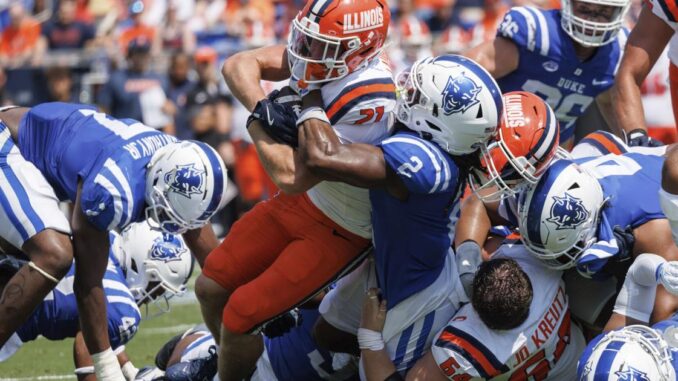 No. 11 Illinois takes over after halftime to beat mistake-prone Duke 45-19 for road win