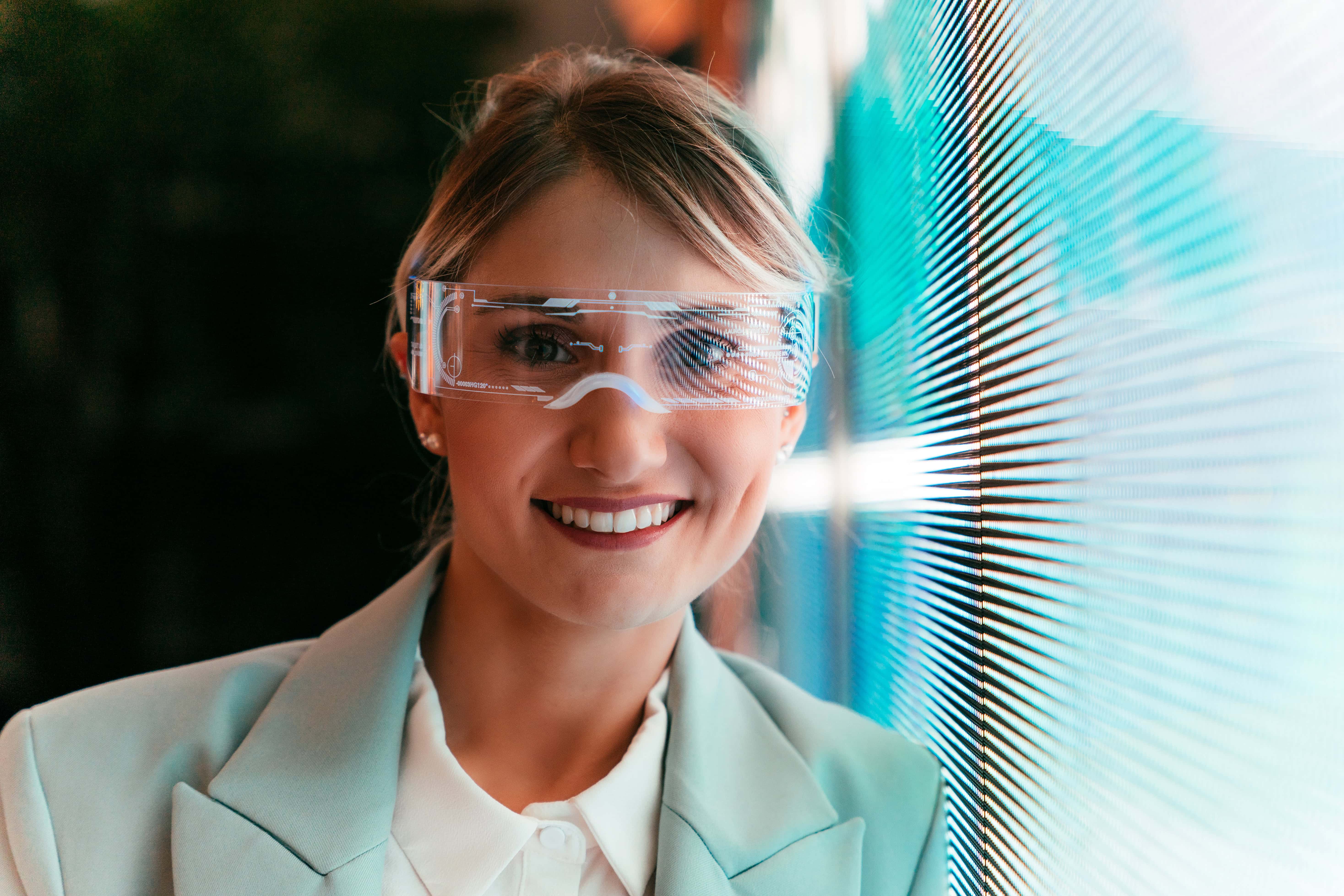 woman with ar glasses