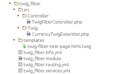 structure of the module file