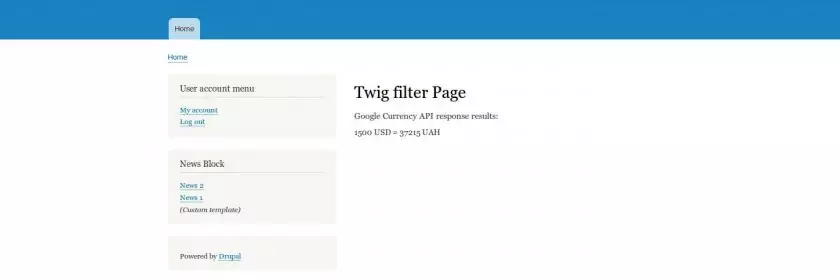 Twig filter page Twig filter page