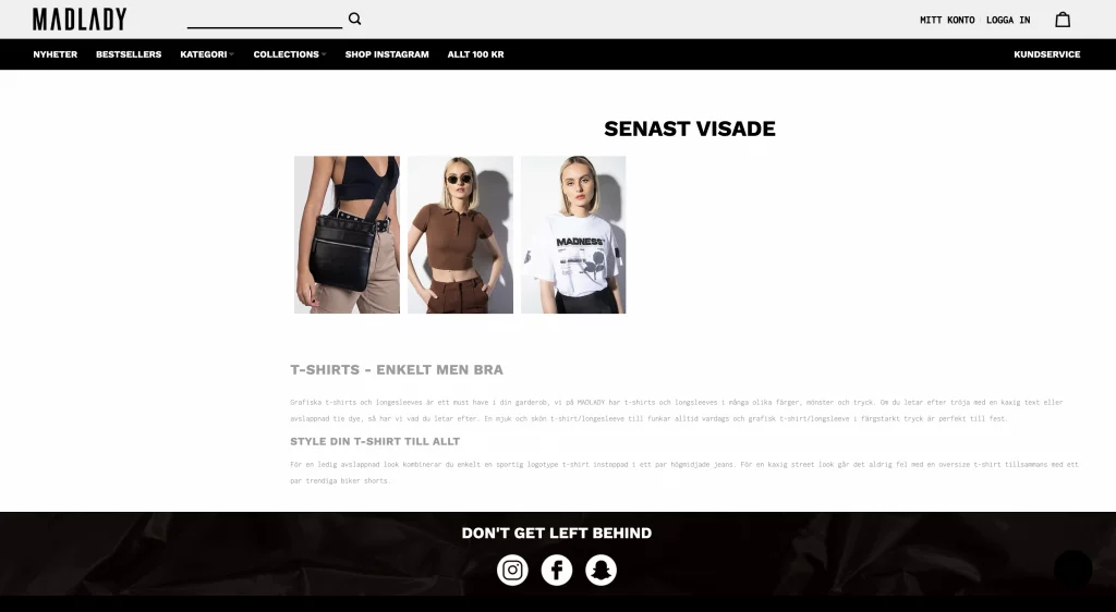 Madlady sales