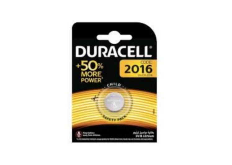 Baterija DURACELL cr2016/dl2016 BMW,PEUGOET,CITOREN 2kom idu u ključ