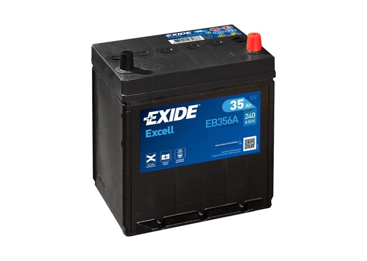 Akumulator EXIDE 35Ah D+ asia eb356a 187x127x220 (240A)