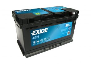 Akumulator EXIDE start/stop agm ek800 80Ah D+ 315x175x190(800A)