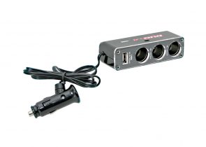 LAMPA punjač usb duo 4 12/24v 3 utora+usb 39048