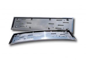 Okvir registarskog broja inox zaobljeni
