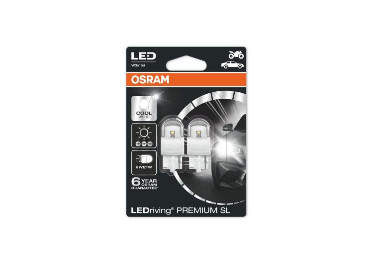 Žarulja LED OSRAM W21W 7905CW-02B 3W W3X16D 12V COOL WHITE BLISTER 2/1
