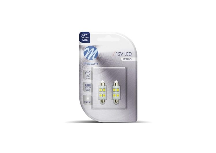 Žarulja MTECH LED C5W LB072W 1,36W SV8.5 36mm 12V BLISTER 2/1