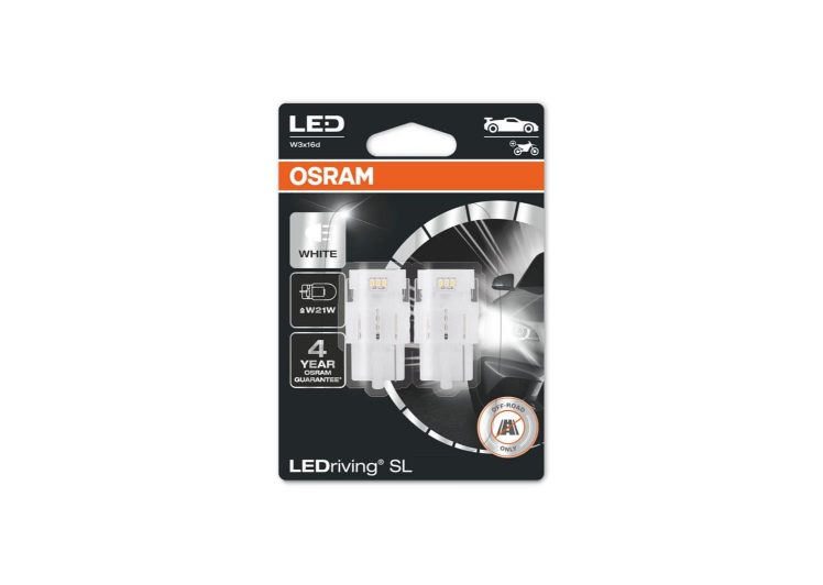 LED žarulja OSRAM W21W 7505DWP-02B 12V 2W W3X16D 2/1